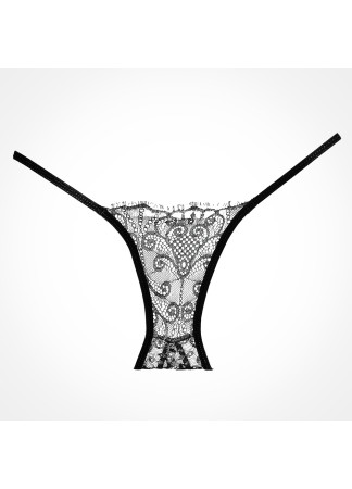 Culotte noire ouverte - A1005B