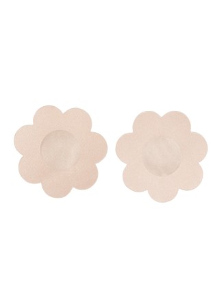 Cache tétons adhésifs chair forme florale - FS700584