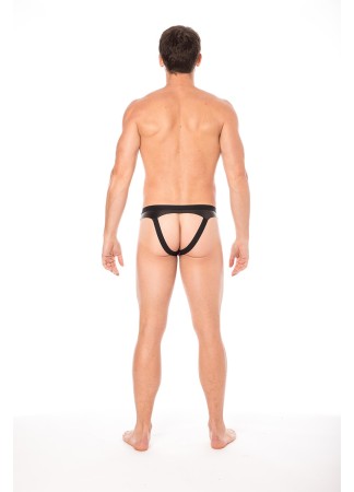 Jock violet en dentelle et simili cuir - LM2002-27PUR