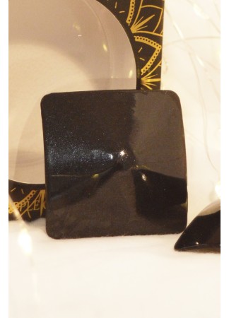 Nipple Métal noir Cache tétons carré - 202400105