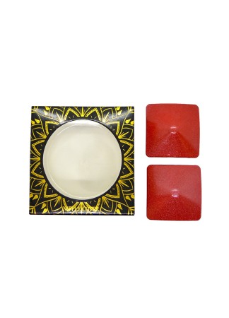 Nipple Métal rouge Cache tétons carré - 202000105