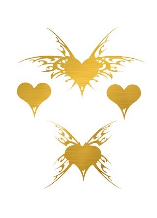 Tatouage éphémère - Effet or  - TAGold 14