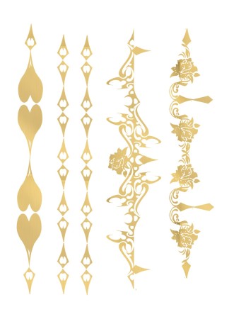 Tatouage éphémère - Effet or  - TAGold 9