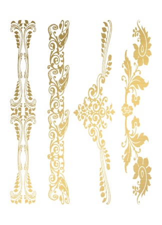 Tatouage éphémère - Effet or  - TAGold 8