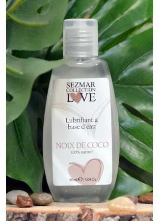 Lubrifiant à base d'eau 100% naturel Noix de Coco 90 ml - SEZ087