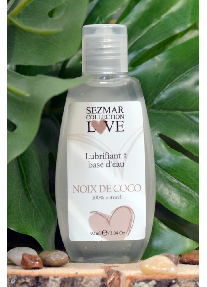 Lubrifiant à base d'eau 100% naturel Noix de Coco 90 ml - SEZ087