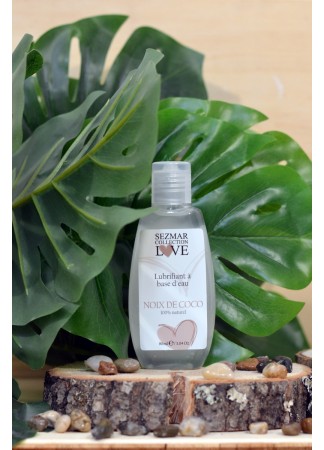 Lubrifiant à base d'eau 100% naturel Noix de Coco 90 ml - SEZ087