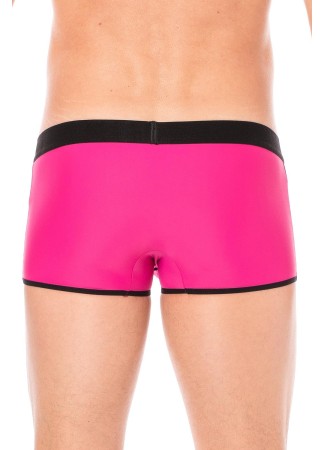 Mini-Pants Magenta échancré avec zip - LM2003-68MAG