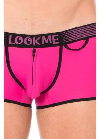 Mini-Pants Magenta échancré avec zip - LM2003-68MAG