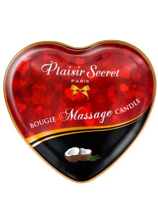 Mini bougie de massage noix de coco boîte coeur 35ml - CC826065