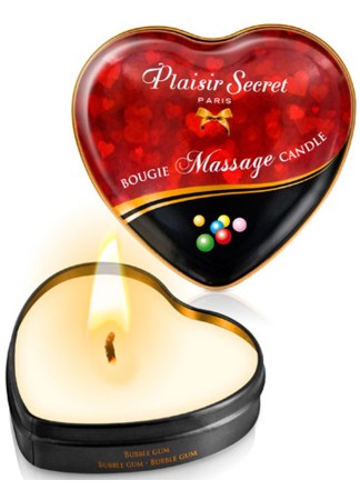 Mini bougie de massage bubble gum boîte coeur 35ml - CC826063