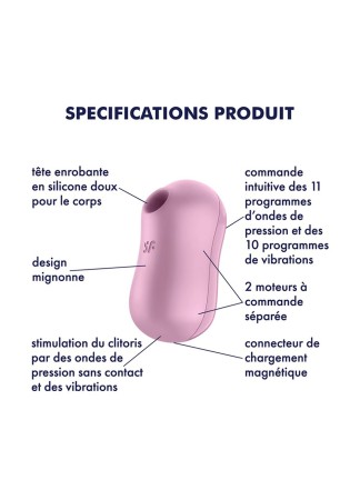 Stimulateur de clitoris Cotton Candy Satisfyer - CC597793