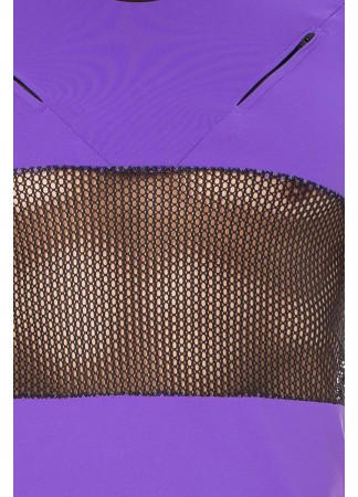 T-shirt violet filet - LM2004-81PUR