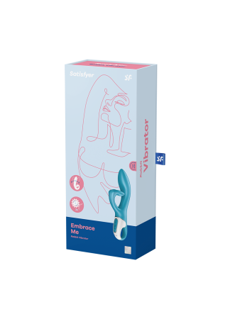 Vibromasseur rabbit bleu USB Embrace Me Satisfyer - CC597792
