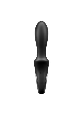 Vibromasseur rabbit noir USB, chauffant et connecté Heat Climax  Satisfyer - CC597791