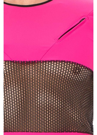 T-shirt magenta filet - LM2004-81MAG