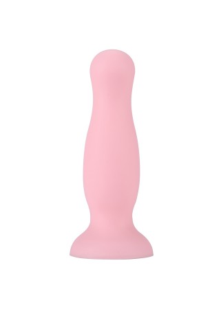 Plug anal ventouse rose pastel taille M - A-001-M-PNK