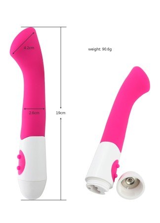 Vibromasseur rose tête plate spécial point G - CR-BOZ015PNK