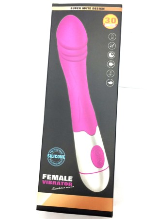 Vibromasseur silencieux rose 30 programmes - CR-BOZ041PNK