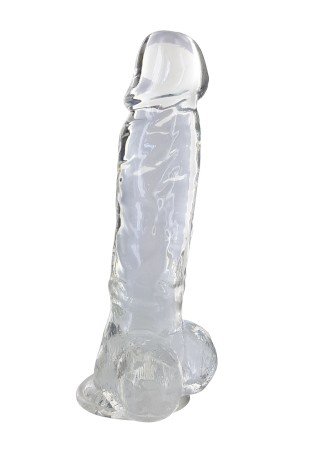 Gode jelly transparent ventouse taille XL 22cm - CC570125