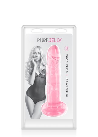 Gode dong jelly rose ventouse 18cm - CC570128