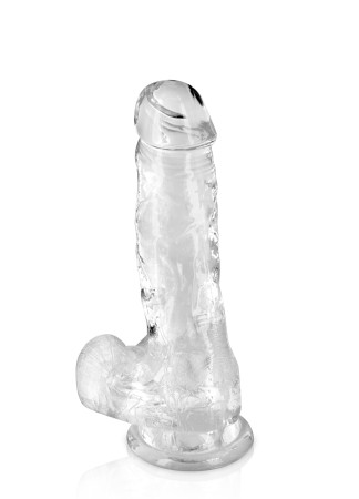 Gode jelly transparent ventouse taille M 17.5cm - CC570123