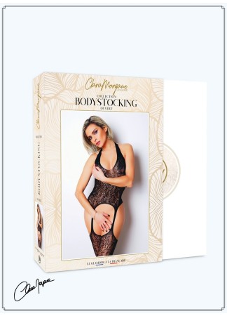 Bodystocking en dentelle ajourée noire - Le Numéro 16 - Collection Bodystocking - CM99016